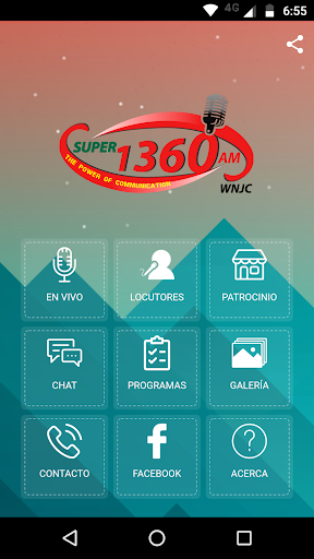 Android application Súper 1360 screenshort