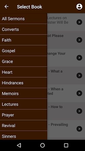 Android application Charles Finney Sermons screenshort
