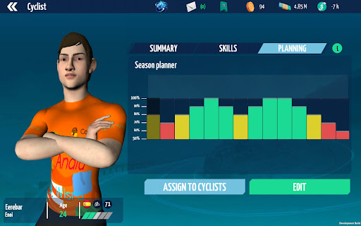 Screenshot of Live Cycling Manager Pro 2024