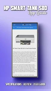 HP Smart Tank 580 App Guide