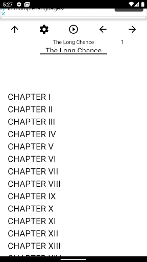 Android application Book, The Long Chance screenshort