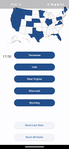 Android application State Tracker screenshort