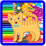 Kitten Cat Coloring Game icon