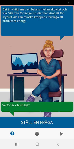 Android application Min Strålbehandling screenshort