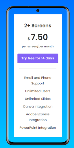 Android application Directable Signage Pro screenshort