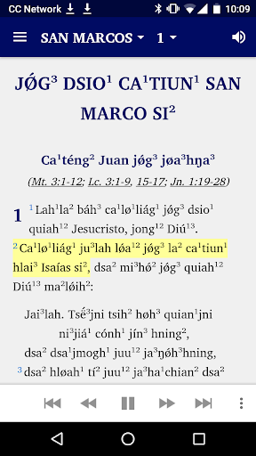 Android application Palantla Chinantec Bible screenshort