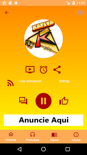 Android application Kativa FM screenshort