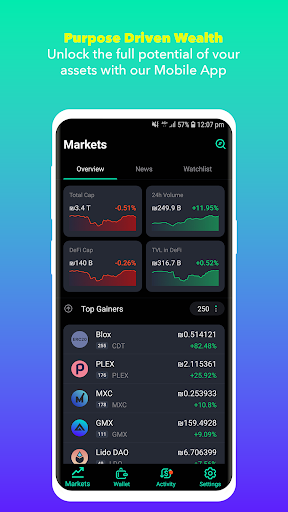 Android application Asimony - Safe Crypto Wallet screenshort