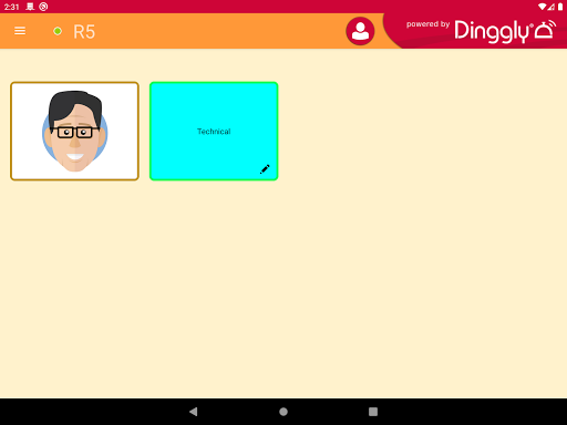 Android application Dinggly Tablet Calling App screenshort
