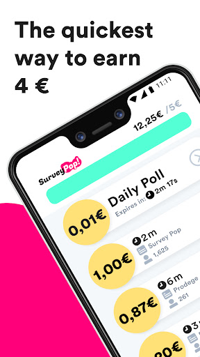 Android application Survey Pop: Make money fast! screenshort