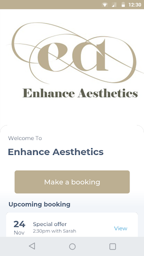 Android application Enhance Aesthetics screenshort
