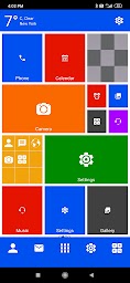 Win 10 metro launcher theme 2021 - home screen