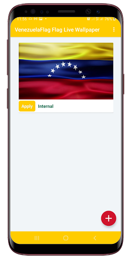 Android application Venezuela Flag Live Wallpaper screenshort