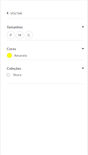 Demonstração Store Screen 3