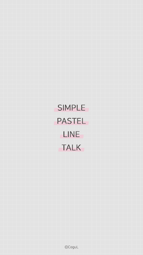 Android application 카카오톡 테마 - 심플 라인_핑크 그레이 (카톡테마) screenshort