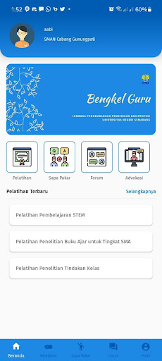 Android application Bengkel Guru screenshort