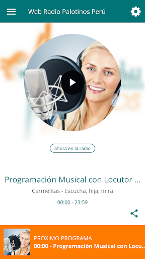 Android application Web Radio Palotinos Perú screenshort