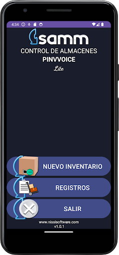 Android application SAMM® PINVVOICE LITE screenshort