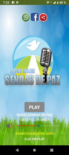 Android application SENDAS DE PAZ screenshort