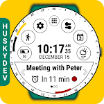 Cover Image of Descargar Esfera de reloj con calendario (por HuskyDEV)  APK