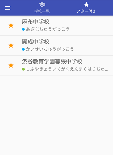 中学受験学校情報 Screen 3