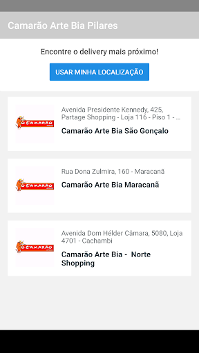 Android application O Camarão Arte Bia screenshort