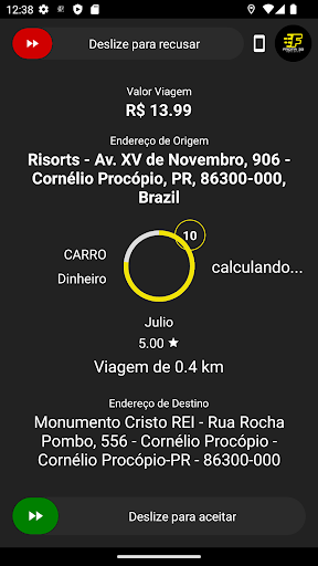 Android application Frota 33 - Motorista screenshort
