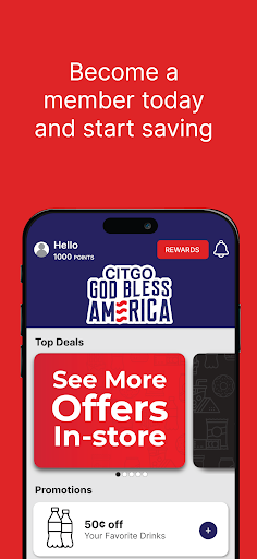 Android application Citgo God Bless America screenshort