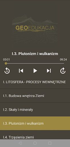 Android application Podcast-GeoEdukacja część 2 screenshort