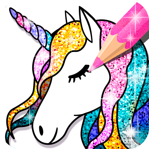 Descargar Unicornio Colorear Glitter para PC Windows 7, 8, 10, 11