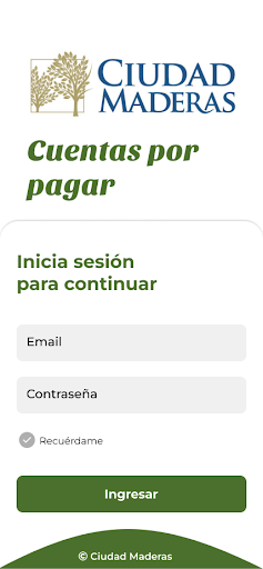 Android application CXP Ciudad Maderas screenshort