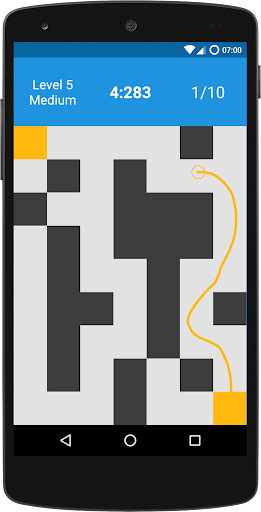 Android application Labyrinth Race screenshort