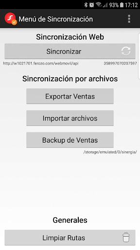 Sinergia Pedidos Screen 3