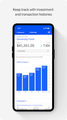 Android application NZ Funds screenshort
