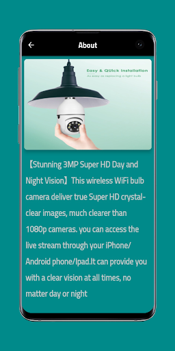 light bulb wifi camera guide Screen 2
