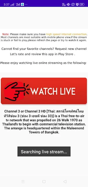 Thai tv channel 3 live