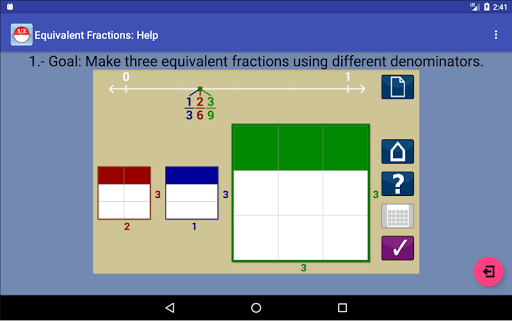 Equivalent Fractions Screen 3