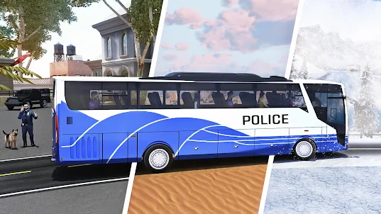Police Bus Jeux: Flic Bus 3d