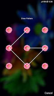 Flowers Pattern Lock Screen