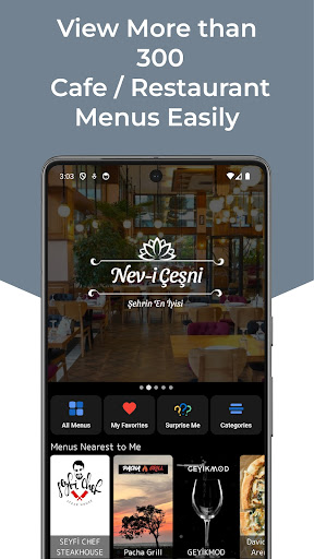 Android application MenuCebimde screenshort