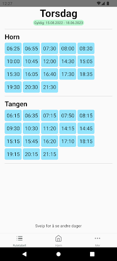 Randsfjordferja - rutetider Screen 2