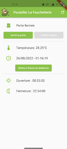 Android application Poulailler screenshort