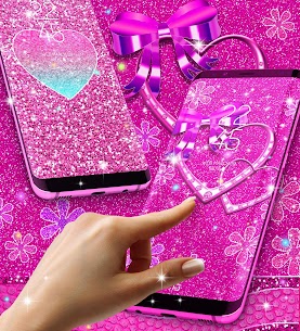 Pink glitter live wallpaper For PC installation