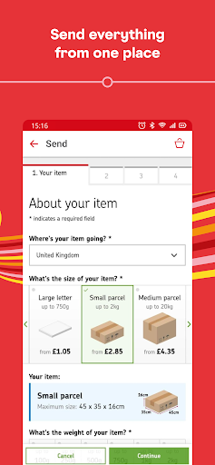Royal Mail Screen 3