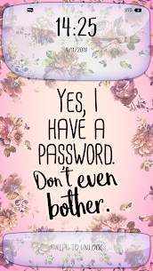 Girly Lock Screen with Quotes 4