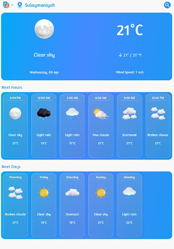 Weather - کەش و هەوا