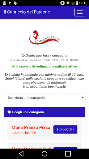 Android application Il Capriccio del Faraone screenshort