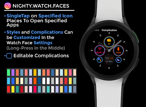 Night 53 - watch face screenshot 5