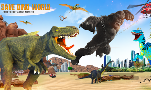 Dino Vs Gorilla Rampage Screen 2