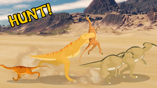 T-Rex Fights Raptors Screen 3